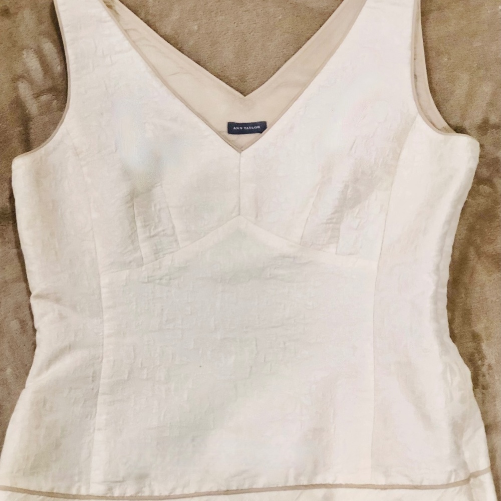 Ann Taylor Silk Form Fitting Shell - image 2